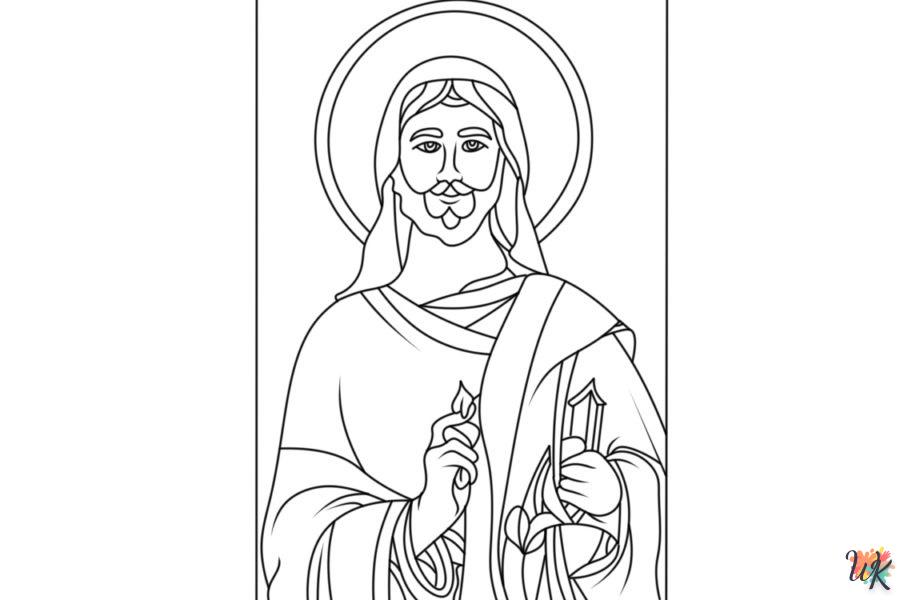 coloriage Jésus  en ligne gratuit pour 12 ans