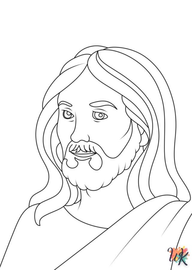 coloriage Jésus  en ligne maternelle