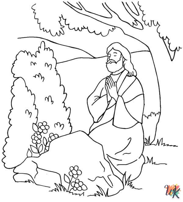 coloriage Jésus  enfant à imprimer gratuit