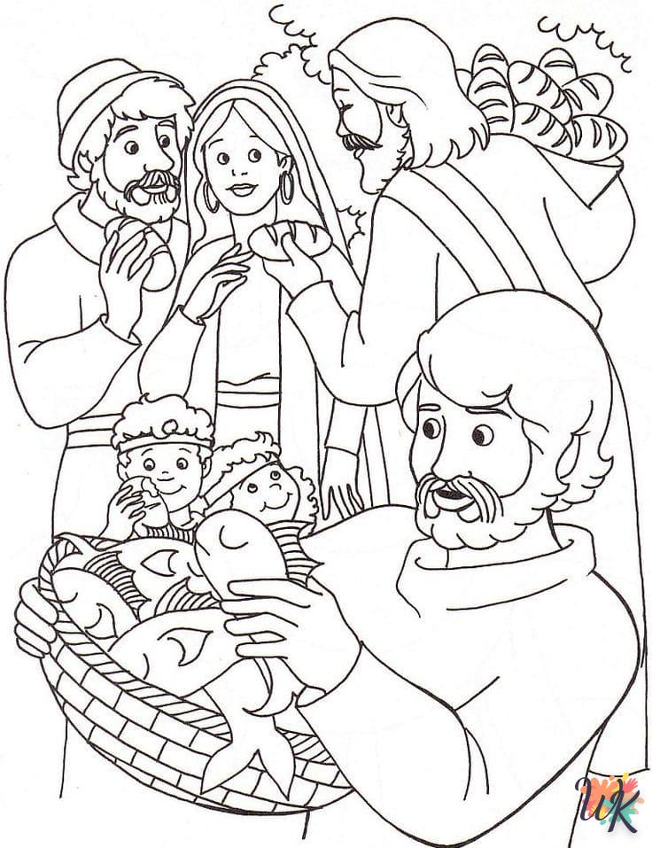 coloriage Jésus  pour enfant à imprimer 1