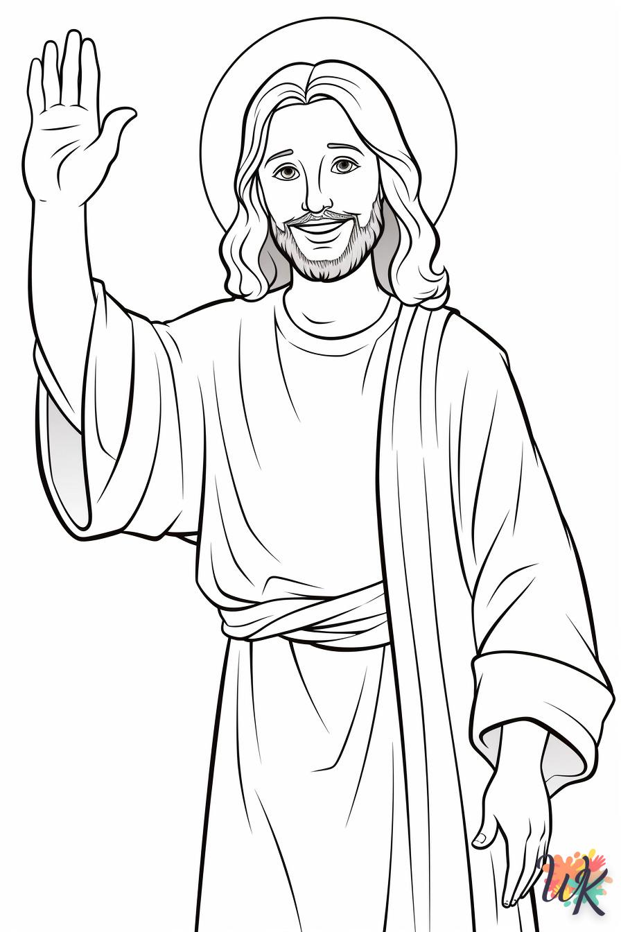 télécharger coloriage Jésus  gratuit