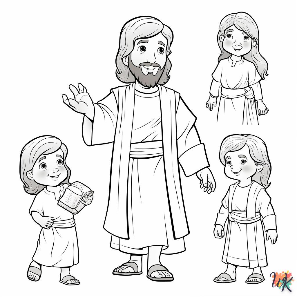 coloriage Jésus  a dessiner et imprimer