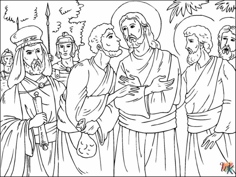 coloriage Jésus  pour enfant de 8 ans