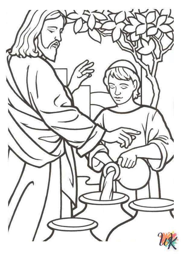 coloriage Jésus  à colorier en ligne