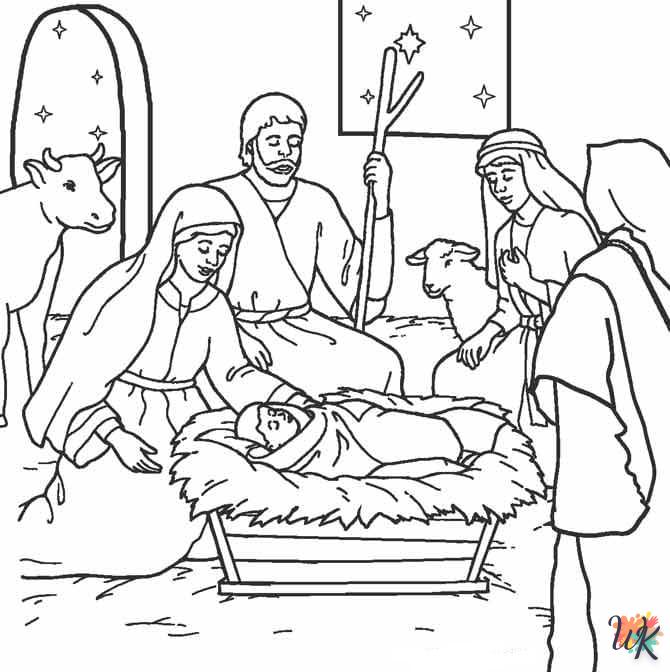 coloriage Jésus  à imprimer pour enfant de 12 ans