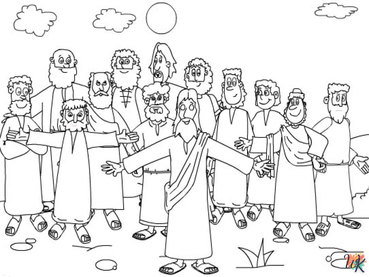 coloriage Jésus  gratuit a imprimer 1