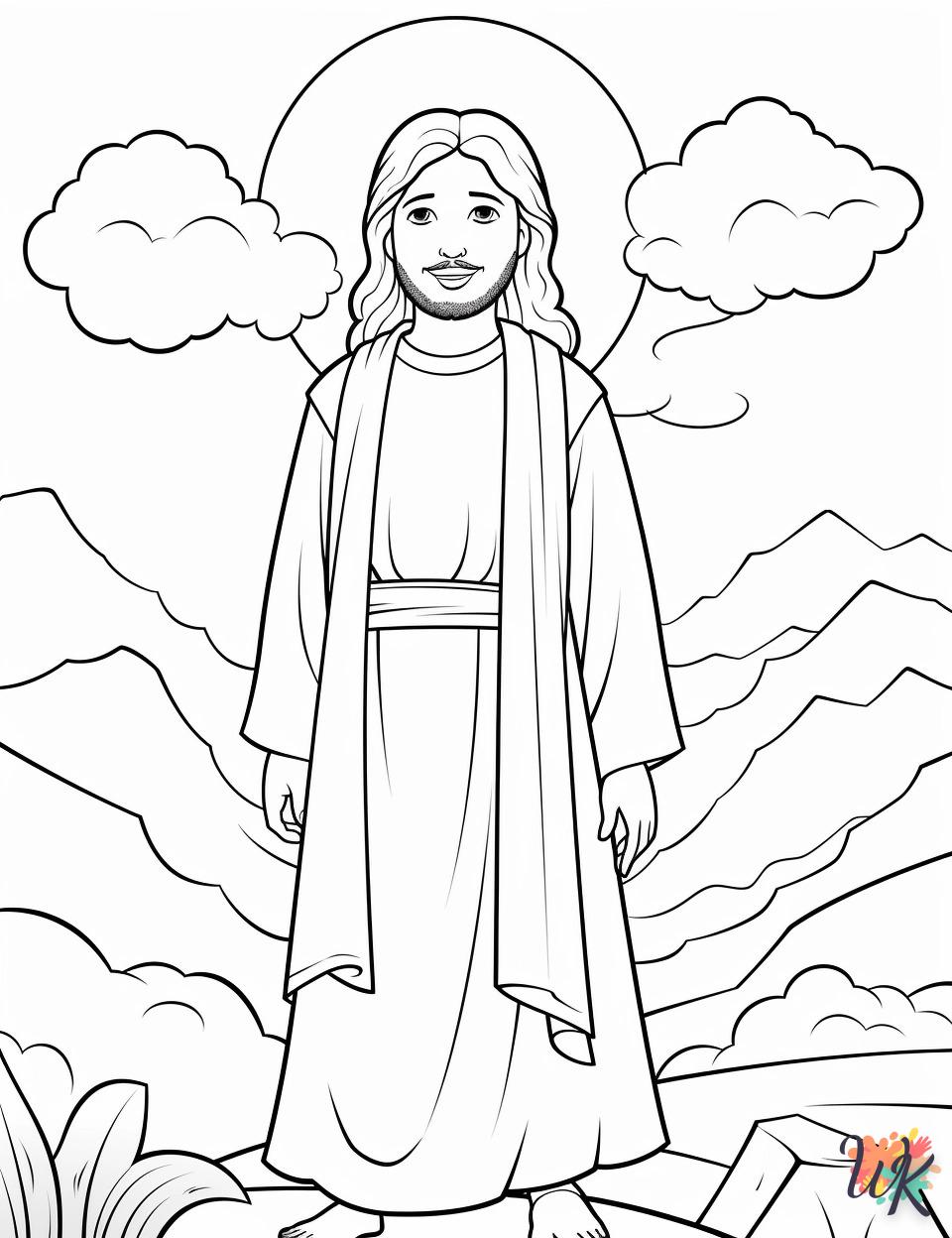 coloriage Jésus  pour bebe a imprimer