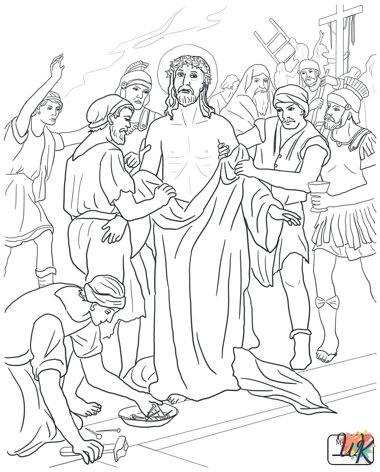 coloriage Jésus  à imprimer a4