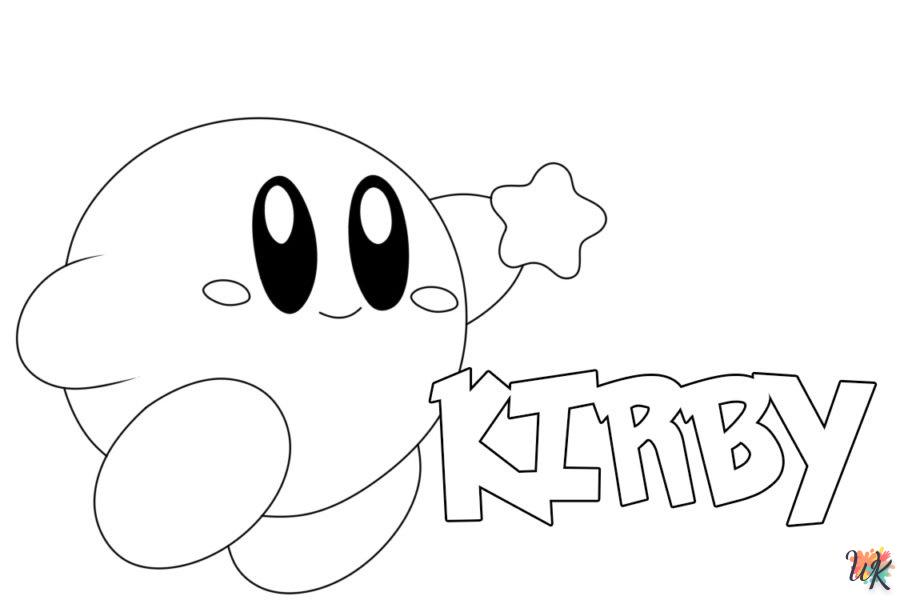 coloriage Kirby  à imprimer pdf gratuit