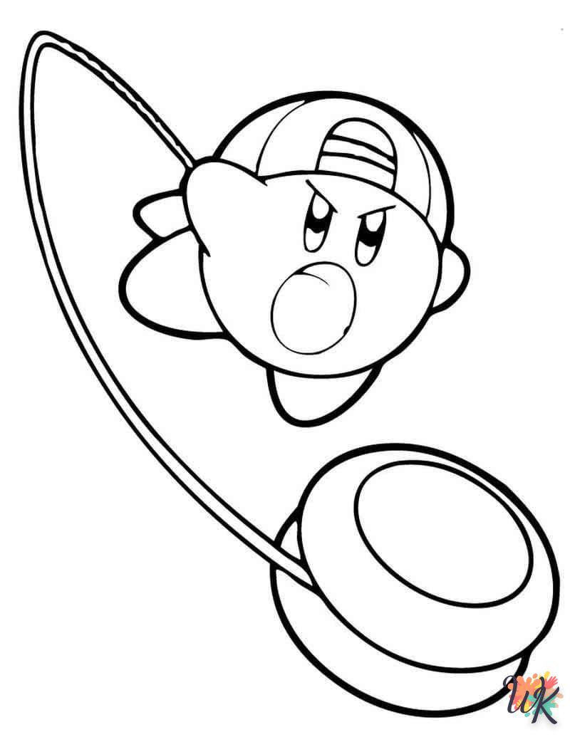 coloriage Kirby  à imprimer pdf gratuit 2