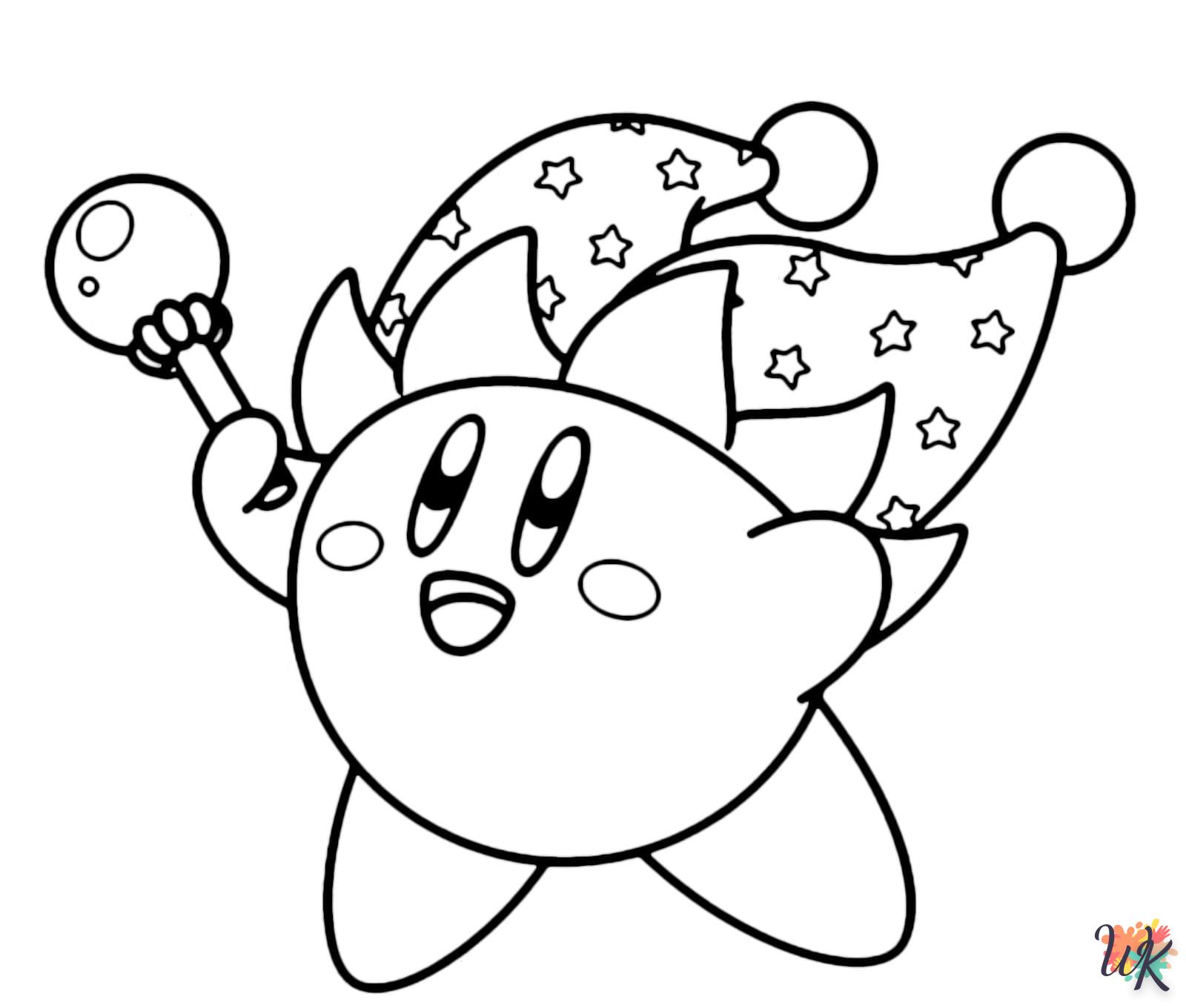 activité coloriage Kirby  en ligne 3