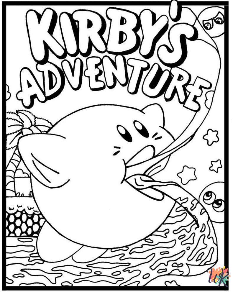 coloriage Kirby  enfant 4 ans a imprimer