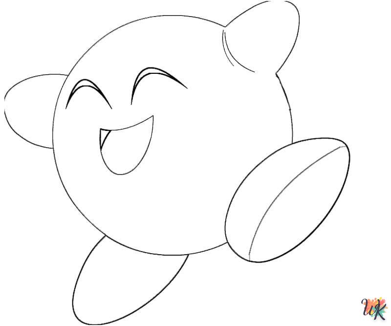 coloriage Kirby  pour enfant à imprimer