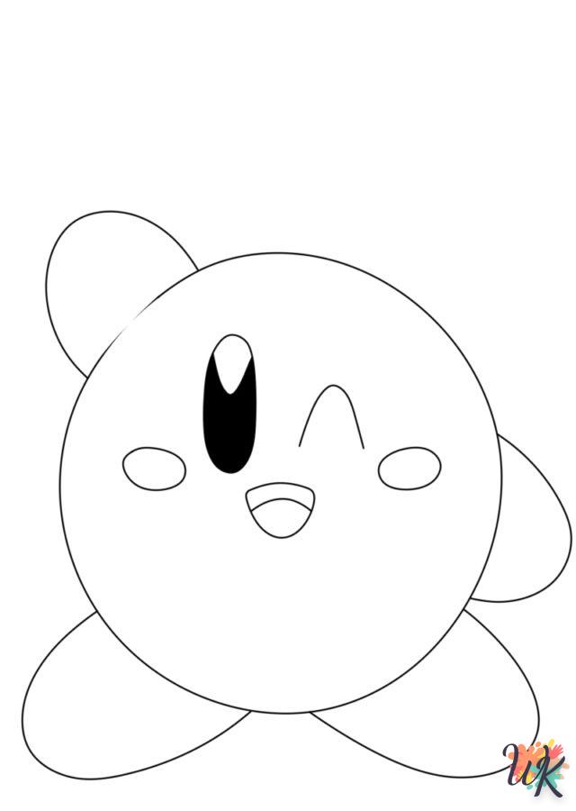 coloriage Kirby  a imprimer enfant 5 ans