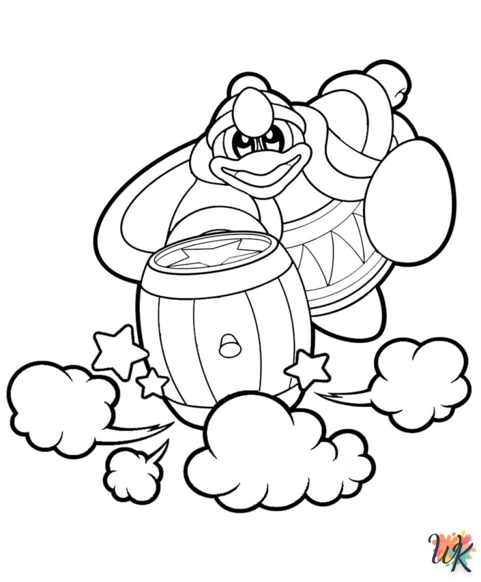 coloriage Kirby  bebe à imprimer gratuit