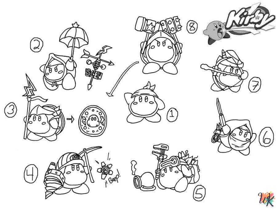 coloriage Kirby  à colorier en ligne gratuit