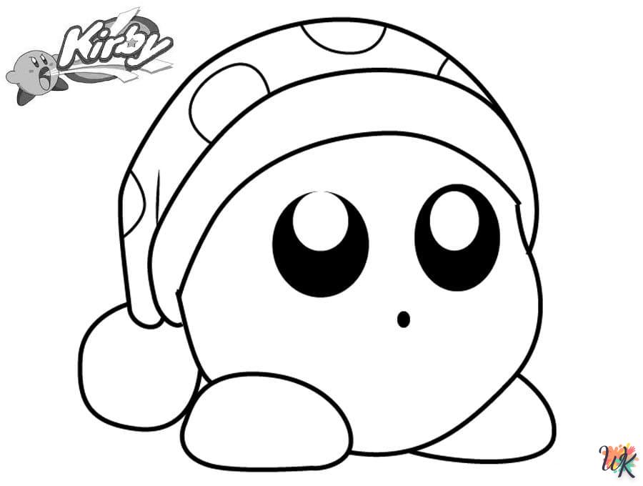 coloriage Kirby  pour enfants a imprimer gratuit