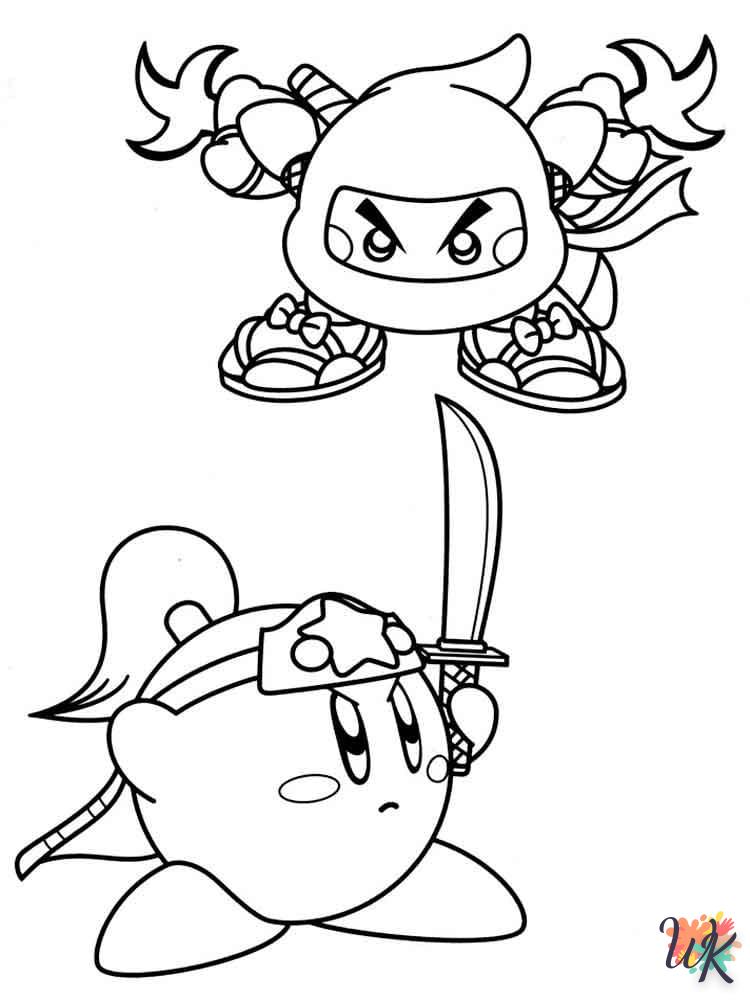 coloriage Kirby  bebe à imprimer