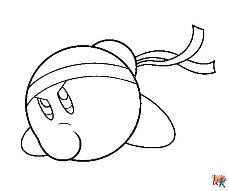 coloriage Kirby  à imprimer pour enfant de 2 ans