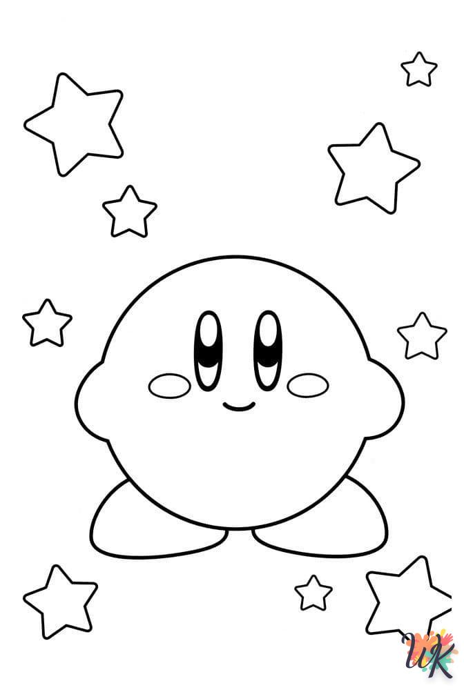 coloriage Kirby  pour enfant de 4 ans