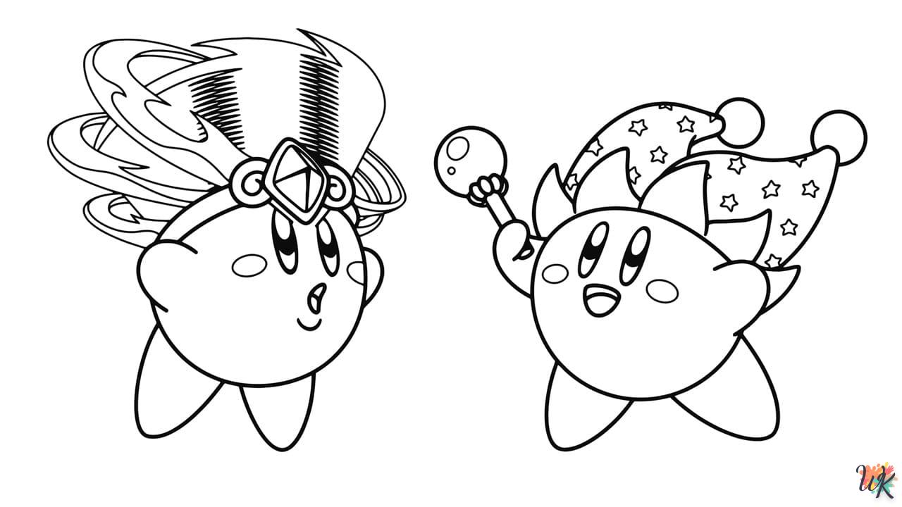 coloriage Kirby  en ligne pour bebe de 2 ans