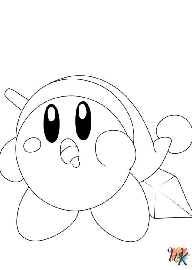 coloriage Kirby  pour enfant gratuit