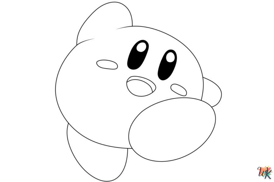 coloriage Kirby  a imprimer gratuit