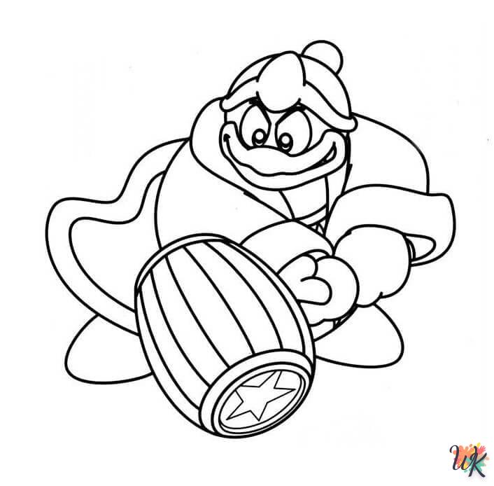 coloriage Kirby  a imprimer pour enfant de 4 ans