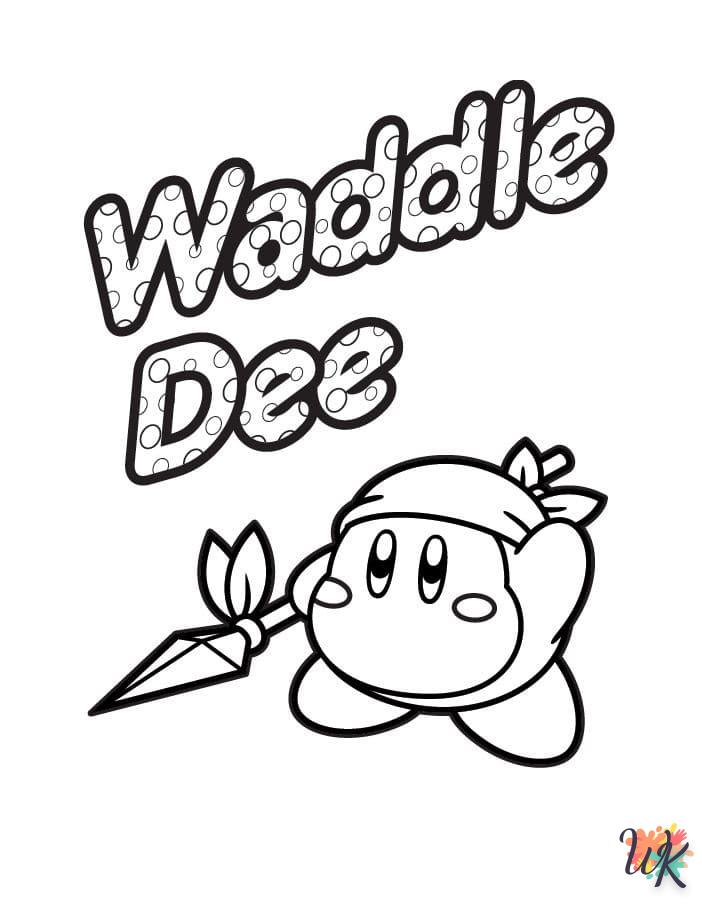 coloriage Kirby  à imprimer gratuitement pdf 1