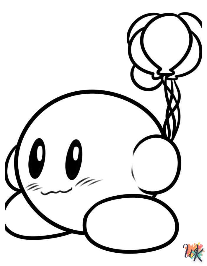 coloriage Kirby  à imprimer pour enfant de 4 ans