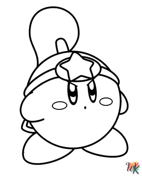 coloriage Kirby  à imprimer pour enfant de 6 ans