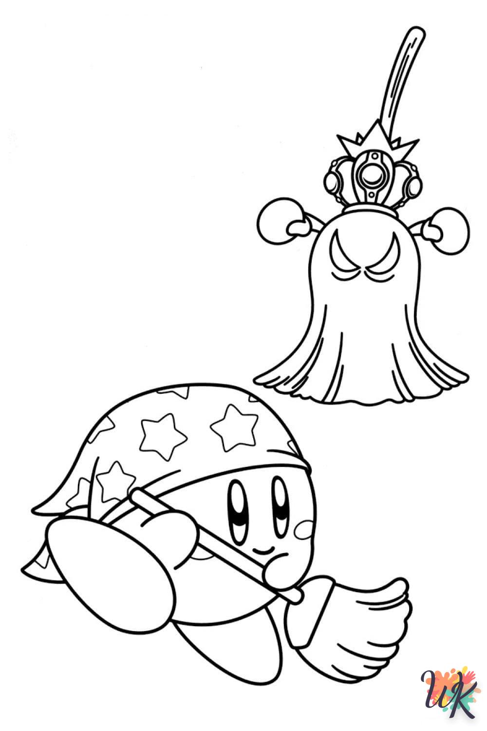 coloriage Kirby  pour enfant a imprimer gratuit