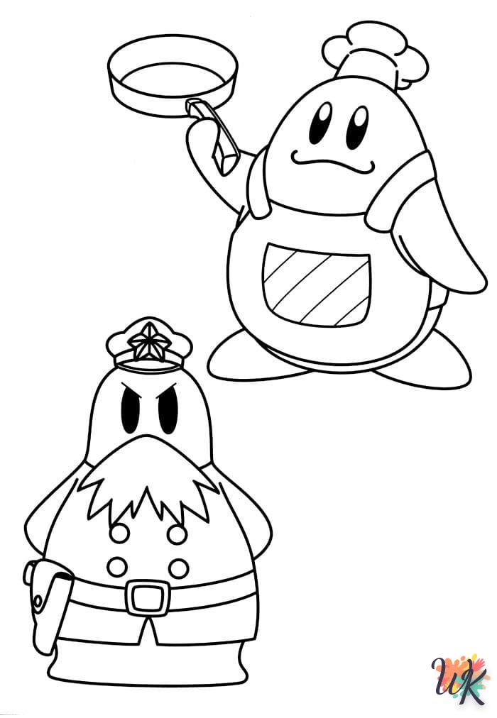 coloriage Kirby  à imprimer pour enfant de 6 ans 1