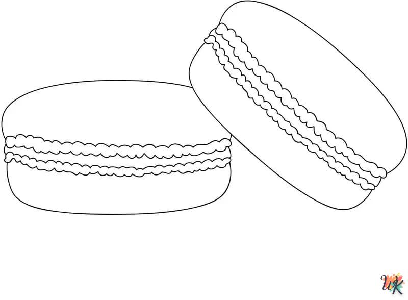 coloriage Macarons  pour enfant de 8 ans