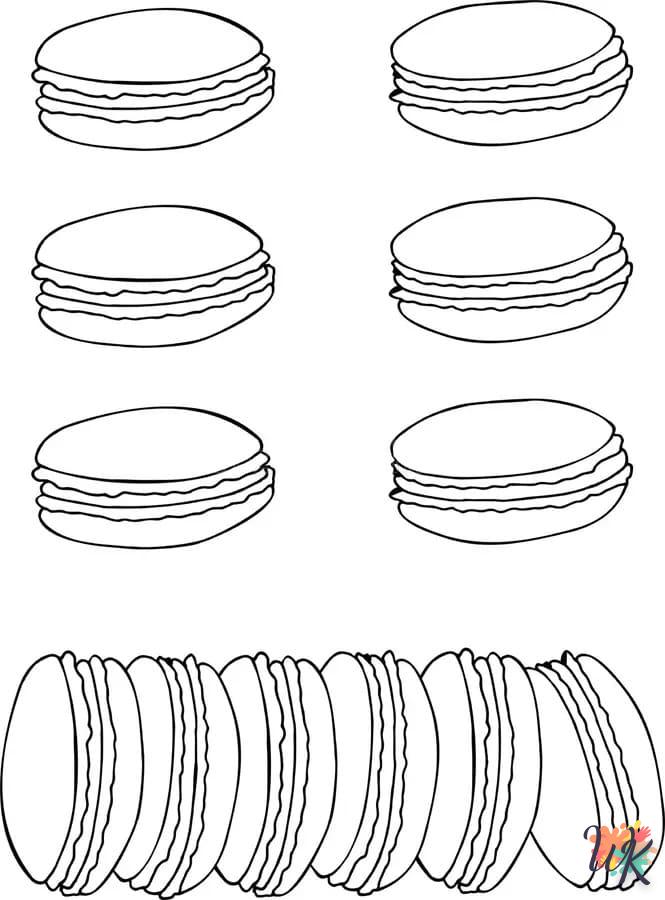 coloriage Macarons  en ligne gratuit pour 12 ans