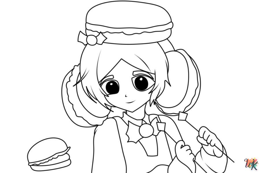 coloriage Macarons  a colorier en ligne gratuitement