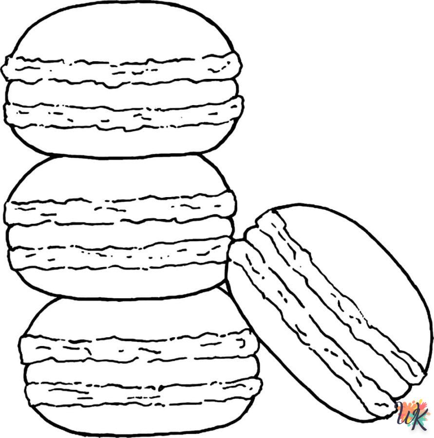 coloriage Macarons  gratuit