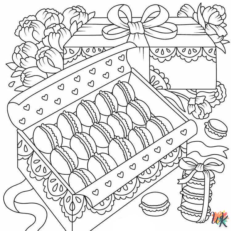 coloriage Macarons  en ligne gratuit