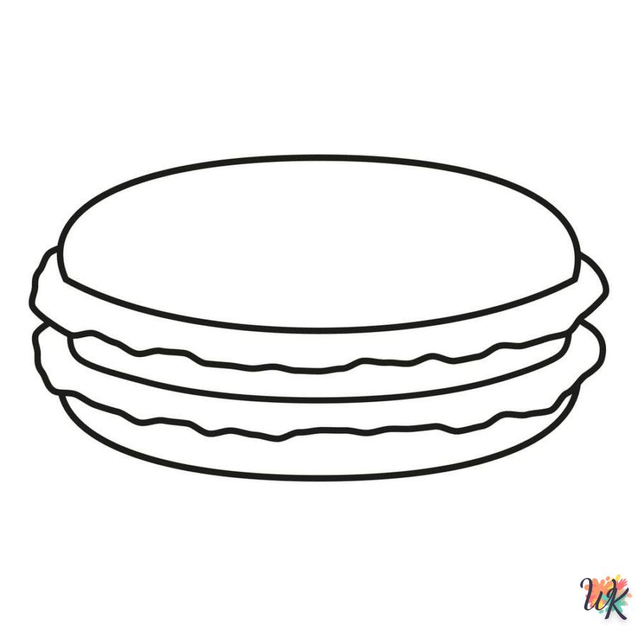 coloriage Macarons  à imprimer gratuit