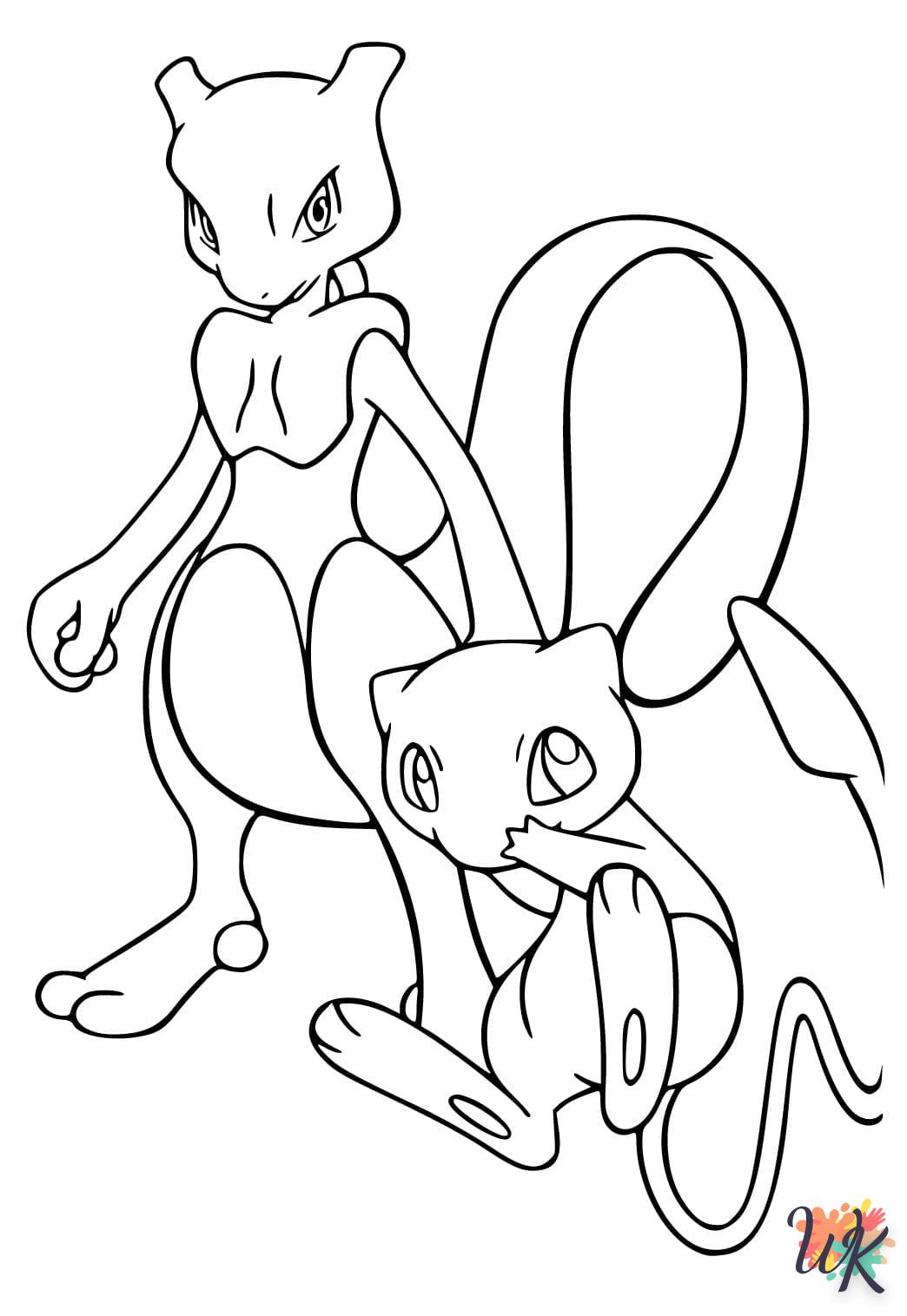 coloriage Mew  en ligne pour enfant