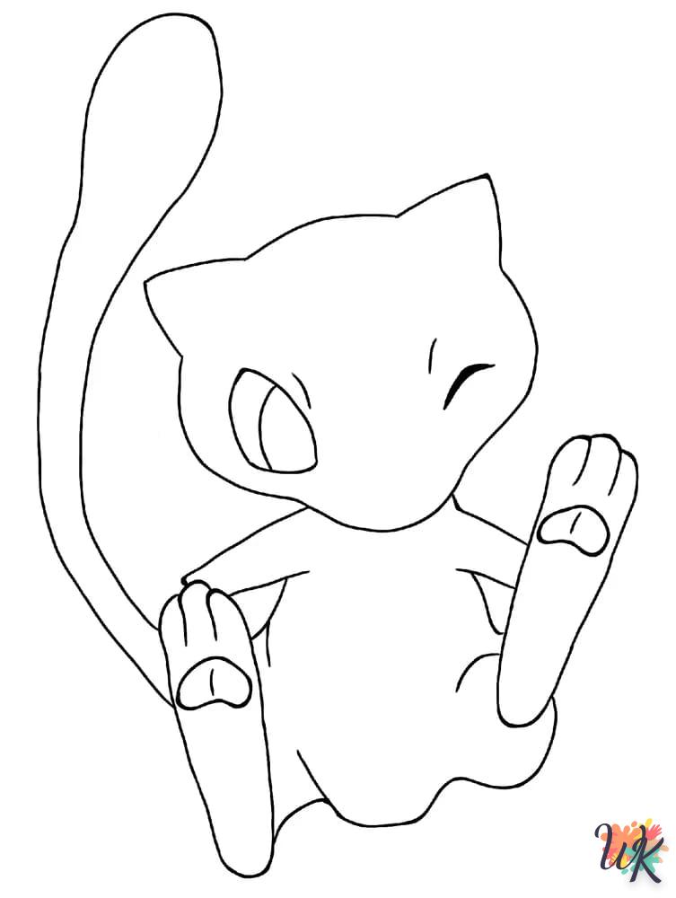 coloriage Mew  pour bebe a imprimer