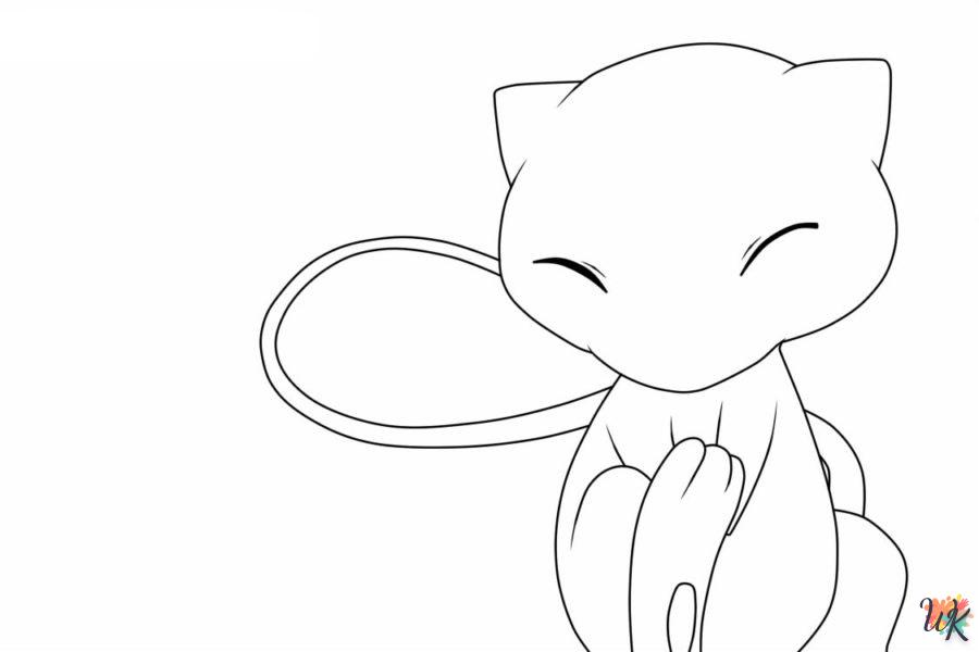 coloriage Mew  pour enfant de à imprimer