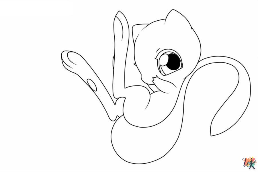 alphabet coloriage Mew  en ligne