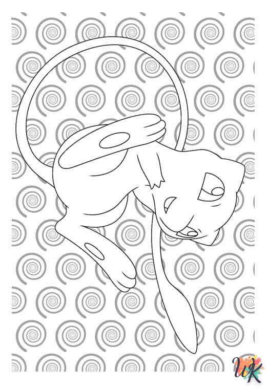 coloriage Mew  pour enfants a imprimer gratuit