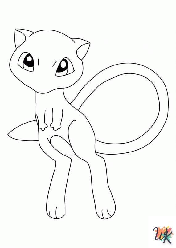 coloriage Mew  en ligne pour bebe de 2 ans 1