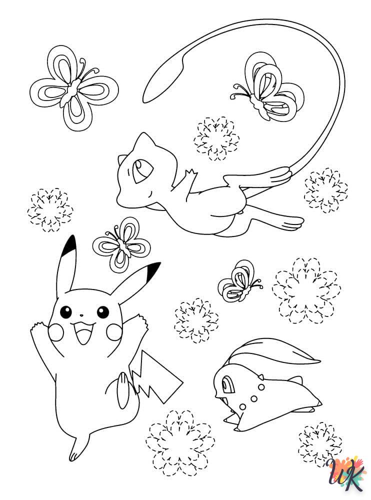 coloriage Mew  a imprimer enfant 6 ans