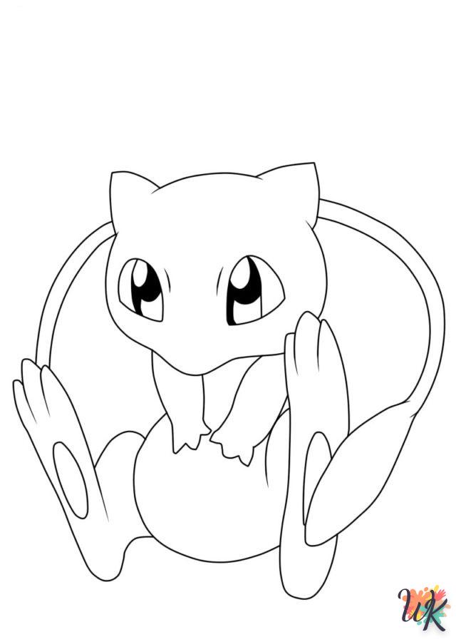 coloriage Mew  a dessiner et imprimer