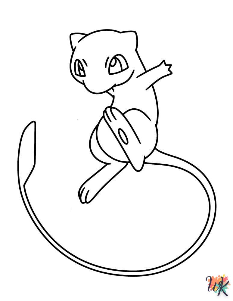 coloriage Mew  pour enfants a imprimer gratuit