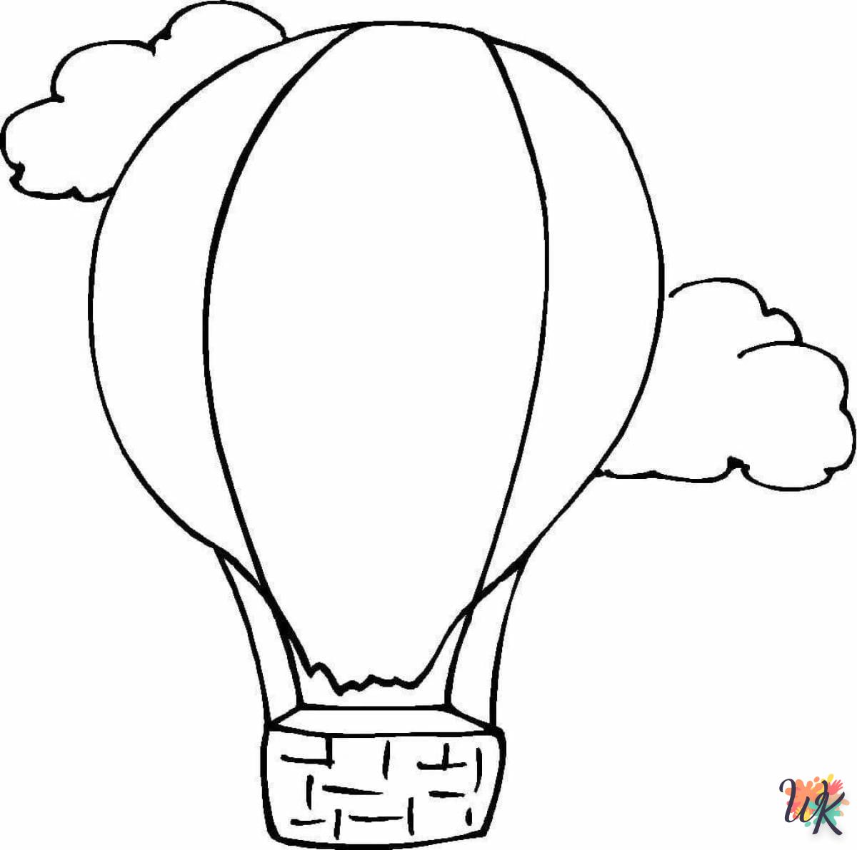 coloriage Montgolfière  à imprimer gratuit