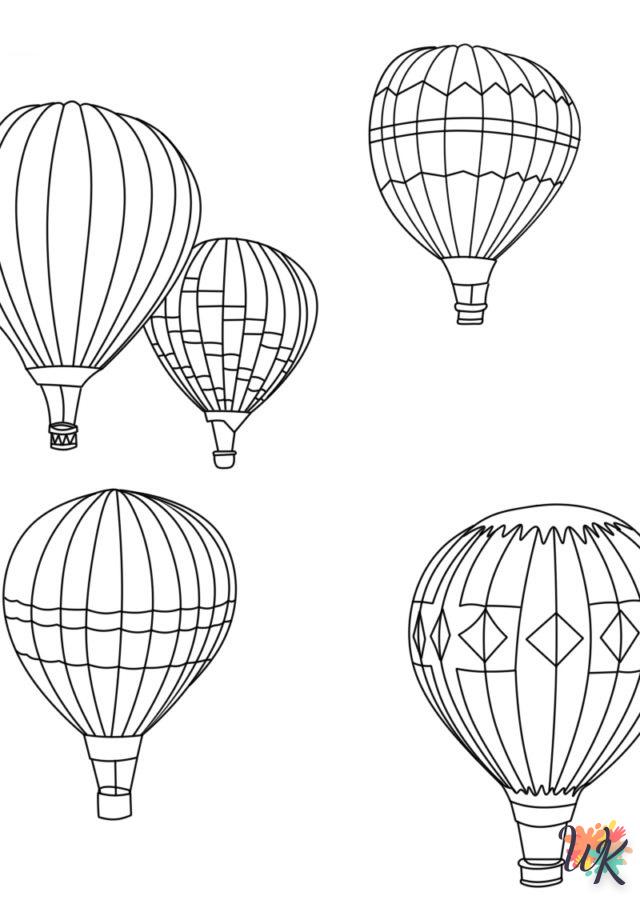 coloriage Montgolfière  en ligne 1